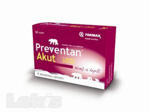 Farmax Preventan Akut tbl.30 s novou příchutí